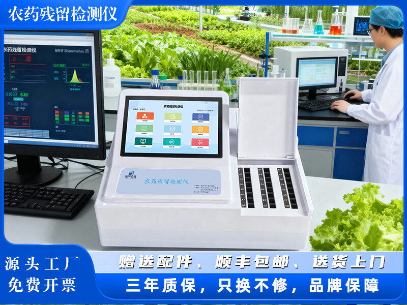 农产品质量安全承诺达标合格证农残检测一体机