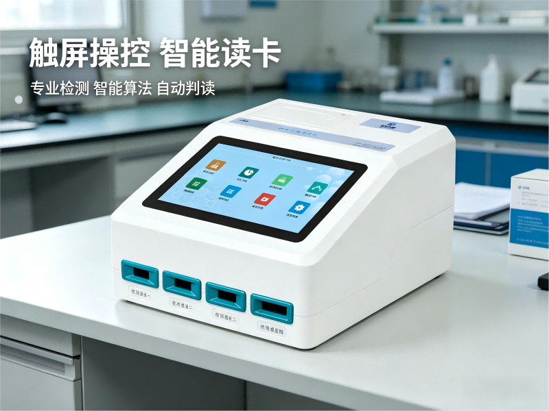 胶体金食用农产品质量安全合格证打印检测一体机