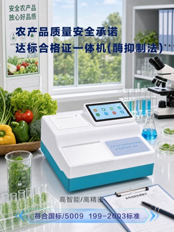 食用农产品质量安全承诺达标合格证农残检测一体机
