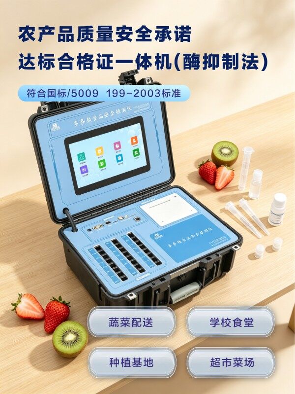 农产品承诺达标质量安全合格证打印农药残留检测一体机