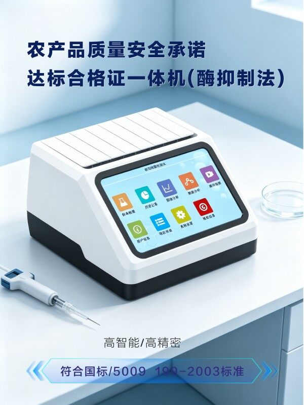 农产品质量安全承诺达标合格证农药残留检测打印一体机