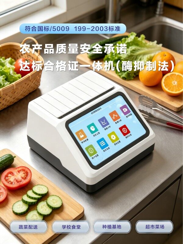 农产品质量安全承诺达标合格证农药残留检测打印一体机