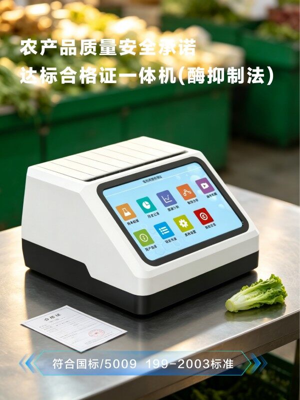 农产品质量安全承诺达标合格证农药残留检测打印一体机