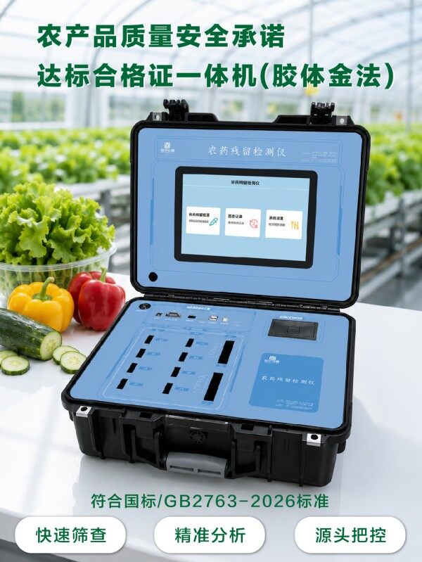 胶体金食用农产品质量安全合格证打印一体机