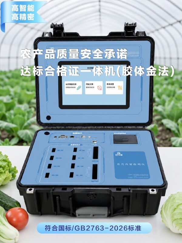 胶体金食用农产品质量安全合格证打印一体机