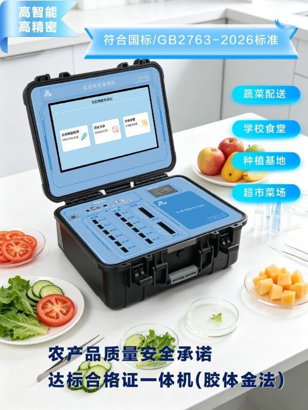 食用农产品质量安全胶体金合格证打印检测一体机