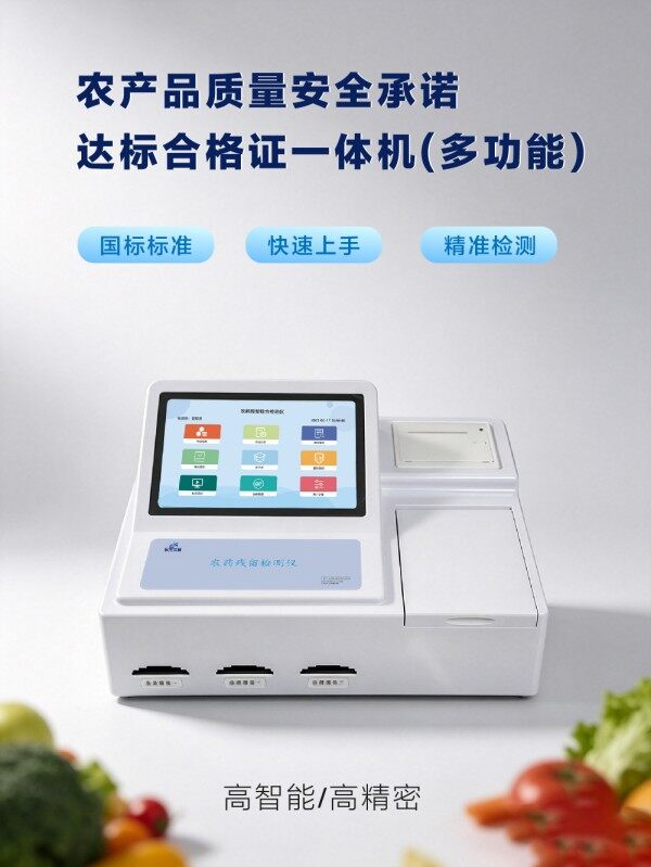 多功能农产品质量安全承诺合格证打印检测一体机