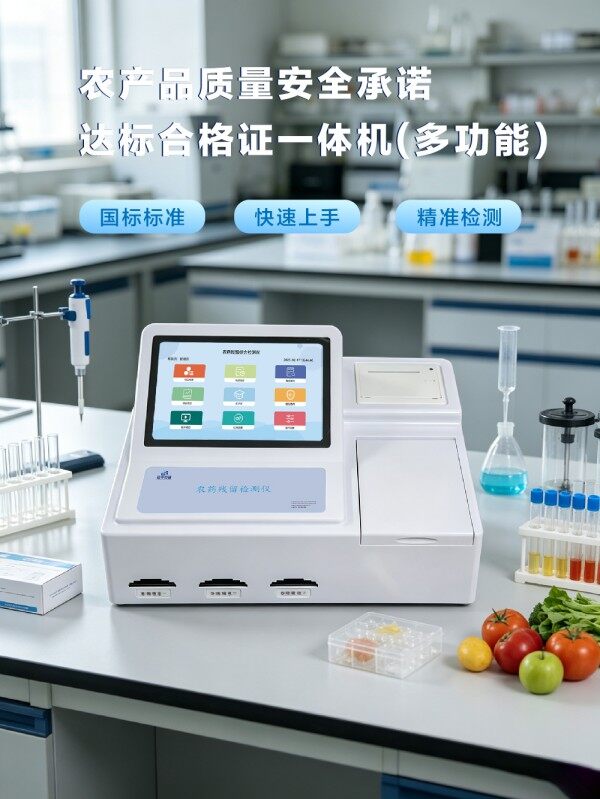 多功能农产品质量安全承诺合格证打印检测一体机