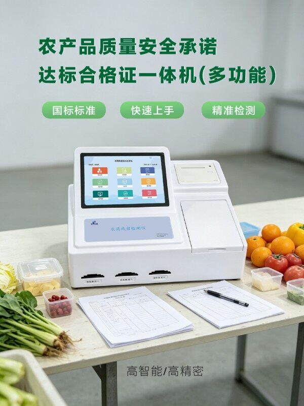 多功能农产品质量安全承诺合格证打印检测一体机