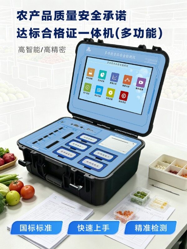 农产品质量安全承诺打印合格证多功能检测一体机