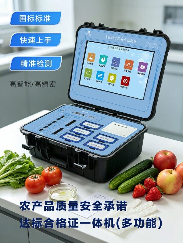 农产品质量安全承诺打印合格证多功能检测一体机