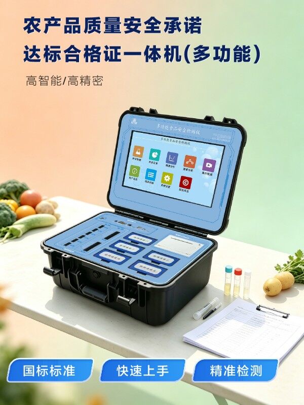 农产品质量安全承诺打印合格证多功能检测一体机