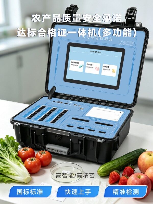 农产品质量安全承诺打印合格证多功能检测一体机