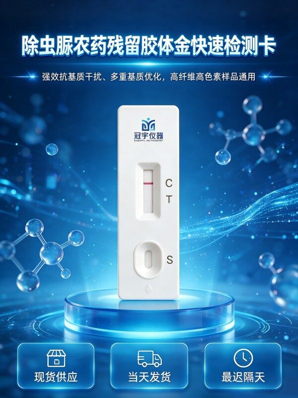 冠宇仪器除虫脲农药残留检测卡试剂盒