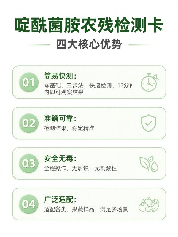 冠宇仪器啶酰菌胺胶体金检测试剂盒20T,GB2763-2026药材果蔬啶酰菌胺农残快速检测卡