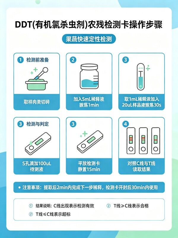 滴滴涕农药残留胶体金快速检测卡