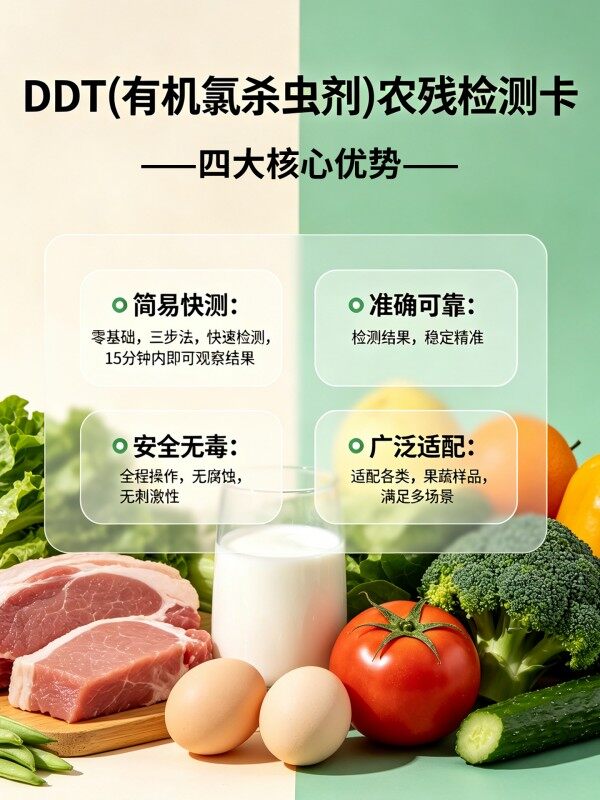 滴滴涕农药残留胶体金快速检测卡