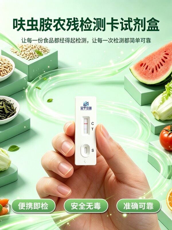冠宇仪器氟虫腈胶体金快速检测试剂盒20条装，GB2763标准果蔬茶叶氟虫腈农残快速筛查试纸