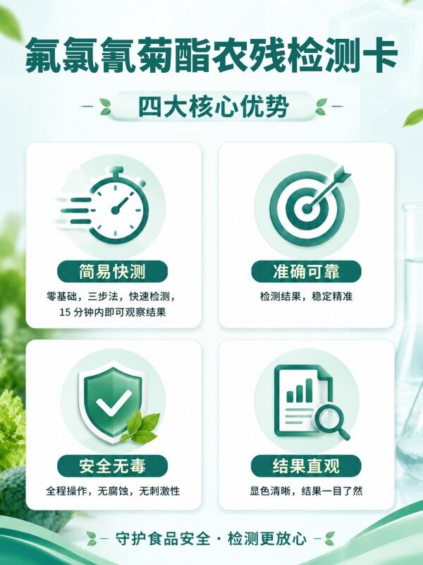 冠宇仪器腐霉利胶体金快速检测试剂盒20条装，GB2763标准果蔬茶叶腐霉利农残快速筛查试纸