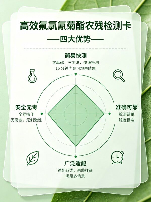 高效氟氯氰菊酯农药残留胶体金快速检测卡