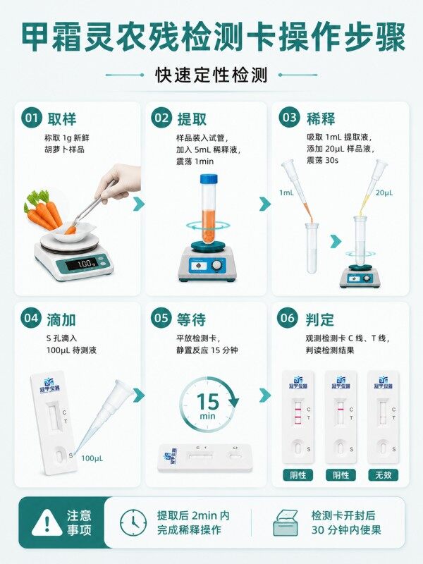 冠宇仪器甲霜灵胶体金检测试剂盒20T,GB2763-2026药材果蔬甲霜灵农残快速检测卡,咨询400-966-7696、0515-88822258