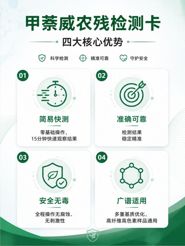 冠宇仪器甲萘威胶体金快速检测试剂盒20条装，GB2763标准果蔬茶叶甲萘威农残快速筛查试纸，咨询400-966-7696、0515-88822258