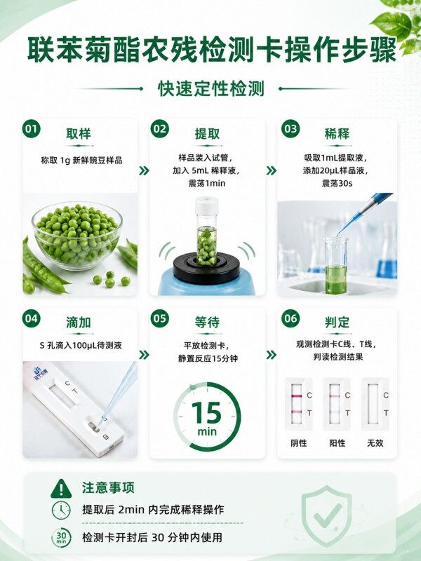联苯菊酯农药残留胶体金快速检测卡