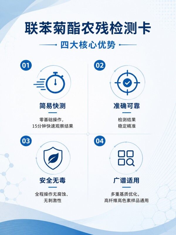 联苯菊酯农药残留胶体金快速检测卡