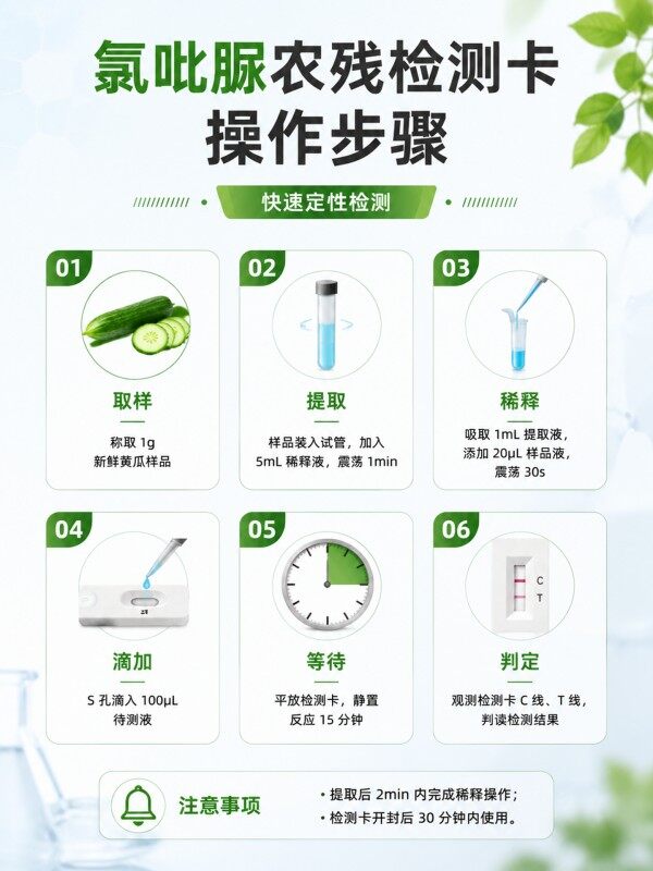 冠宇仪器氯呲脲胶体金快速检测试剂盒20条装,GB2763标准果蔬茶叶氯呲脲农残快速筛查试纸,咨询400-966-7696、0515-88822258