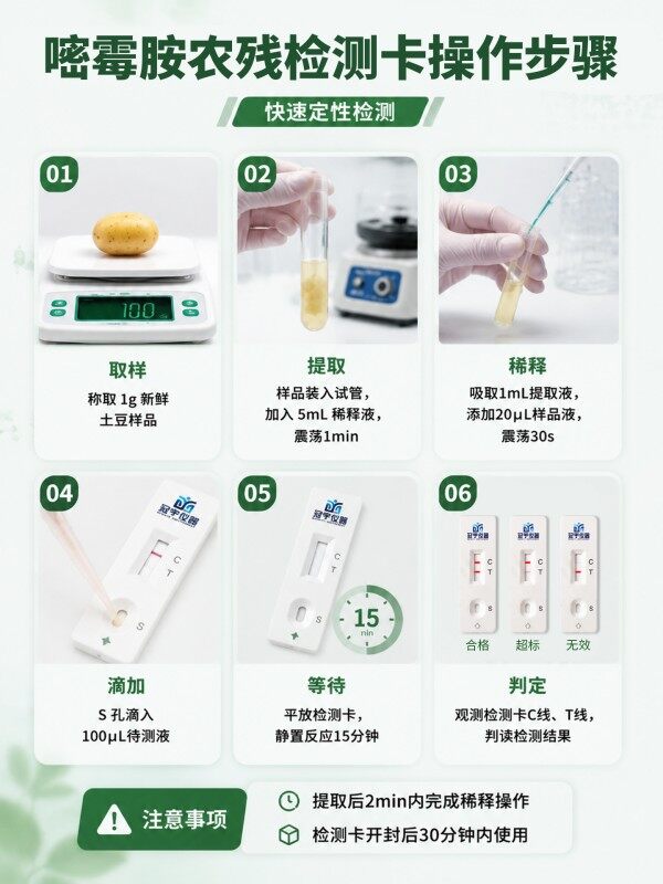 冠宇仪器嘧霉胺胶体金快速检测试剂盒20条装，GB2763标准果蔬茶叶嘧霉胺农残快速筛查试纸，咨询400-966-7696、0515-88822258