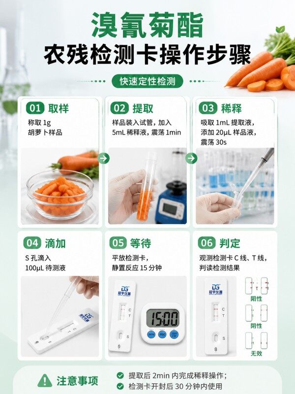 冠宇仪器戍唑醇胶体金快速检测试剂盒20条装，GB2763标准果蔬茶叶戍唑醇农残快速筛查试纸，咨询400-966-7696、0515-88822258
